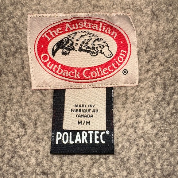 POLARTEC Men's Classic Brown Fleece Vest - Picture 3 of 3